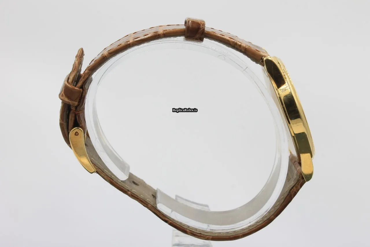 Reliable Replica Rolex Cellini 5116 Caliber 1602 Manual Winding Movement 32mm Yellow Gold Case Mens/unisex Watch - Image 5