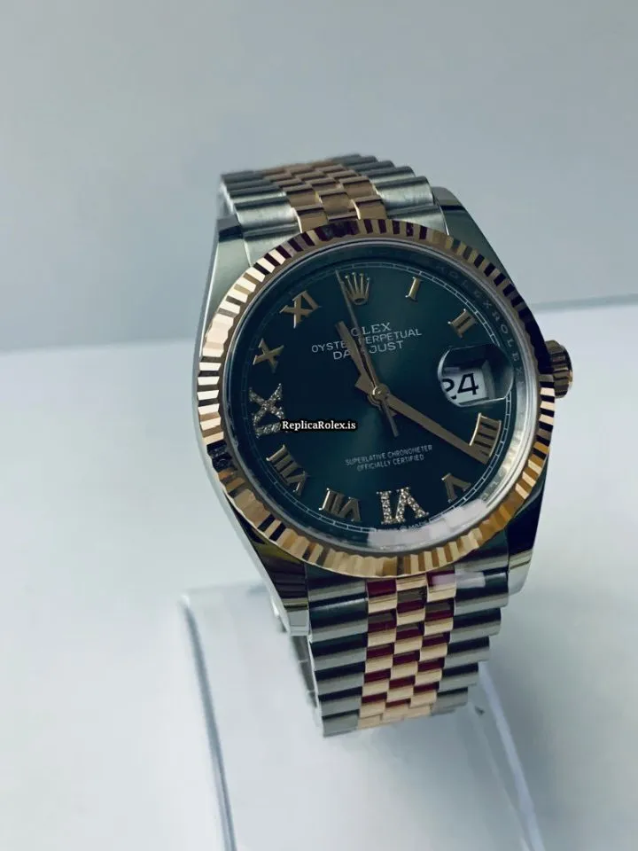 Attractive Replica Rolex Datejust 126231 Caliber 3235 Automatic Movement 36mm Rose Gold Case Mens/unisex Watch - Image 2