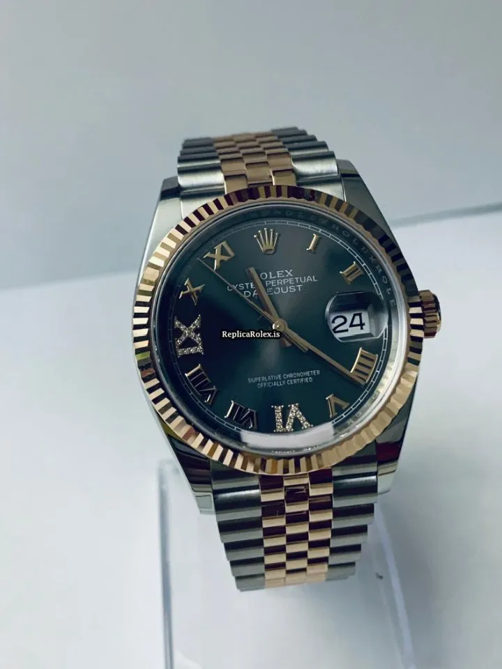 Attractive Replica Rolex Datejust 126231 Caliber 3235 Automatic Movement 36mm Rose Gold Case Mens/unisex Watch - Image 3