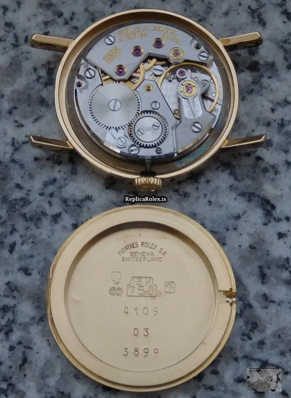 Inexpensive Replica Rolex Cellini 4109 Caliber 1600 Manual Winding Movement 26mm Yellow Gold Case Womens Watch - Image 10