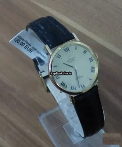 Inexpensive Replica Rolex Cellini 4109 Caliber 1600 Manual Winding Movement 26mm Yellow Gold Case Womens Watch