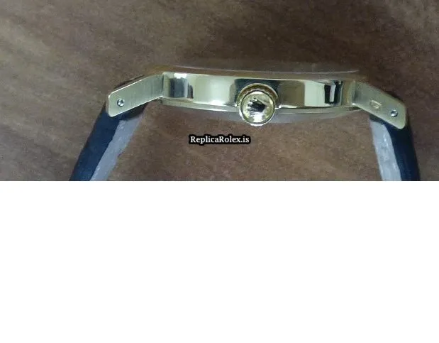 Inexpensive Replica Rolex Cellini 4109 Caliber 1600 Manual Winding Movement 26mm Yellow Gold Case Womens Watch - Image 5