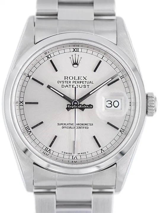 Reliable Copies Rolex Datejust 16200 Automatic Movement 36mm Steel Case Watch