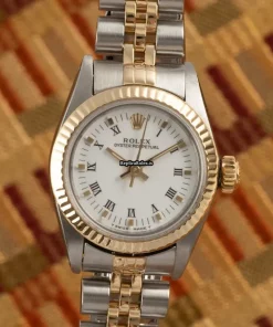 Design Replica Rolex Oyster Perpetual 67193 Caliber 2130 Automatic Movement 25mm Gold/steel Case Womens Watch