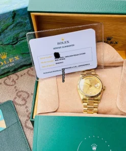Cool Replica Rolex Day-date 36 18038 Caliber 3055 Automatic Movement 36mm Yellow Gold Case Mens/unisex Watch