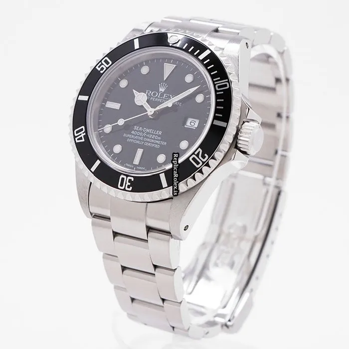 Beautiful Replica Rolex Sea-dweller 4000 16600 Caliber 3135 Automatic Movement 40mm Steel Case Watch - Image 7