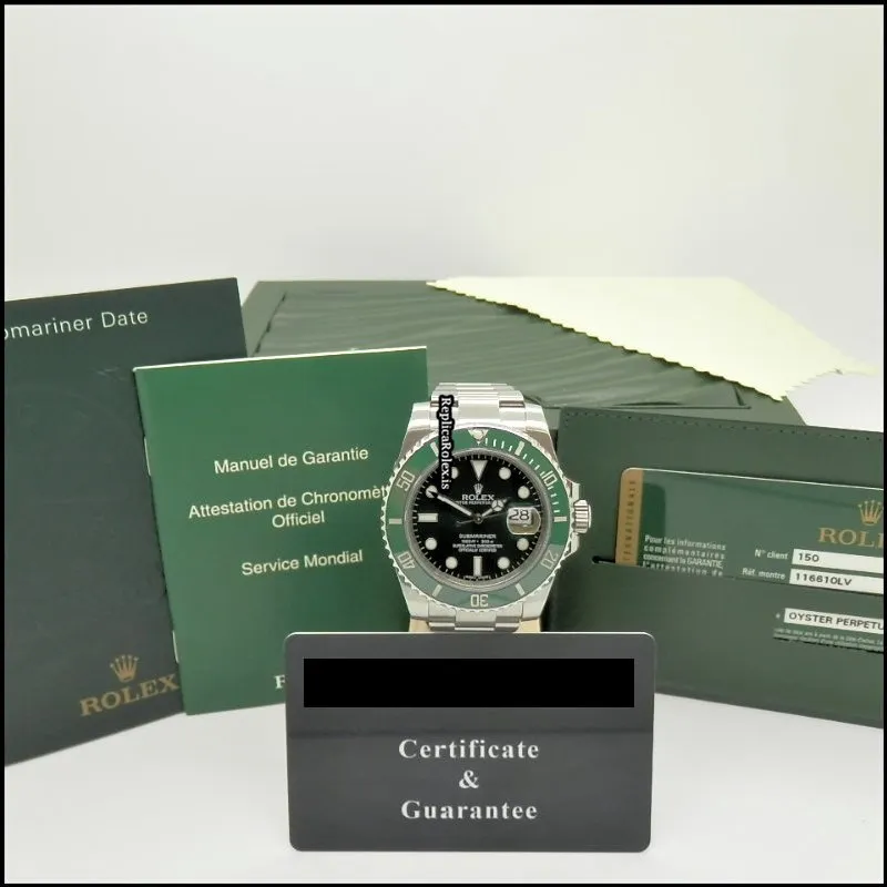 Wonderful Clone Rolex Submariner Date 116610lv Caliber 3135 Automatic Movement 40mm Steel Case Mens/unisex Watch - Image 2