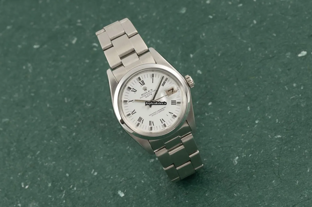 Awesome Fake Rolex Oyster Perpetual Date 1500 Caliber 1570 Automatic Movement 34mm Steel Case Mens/unisex Watch - Image 2