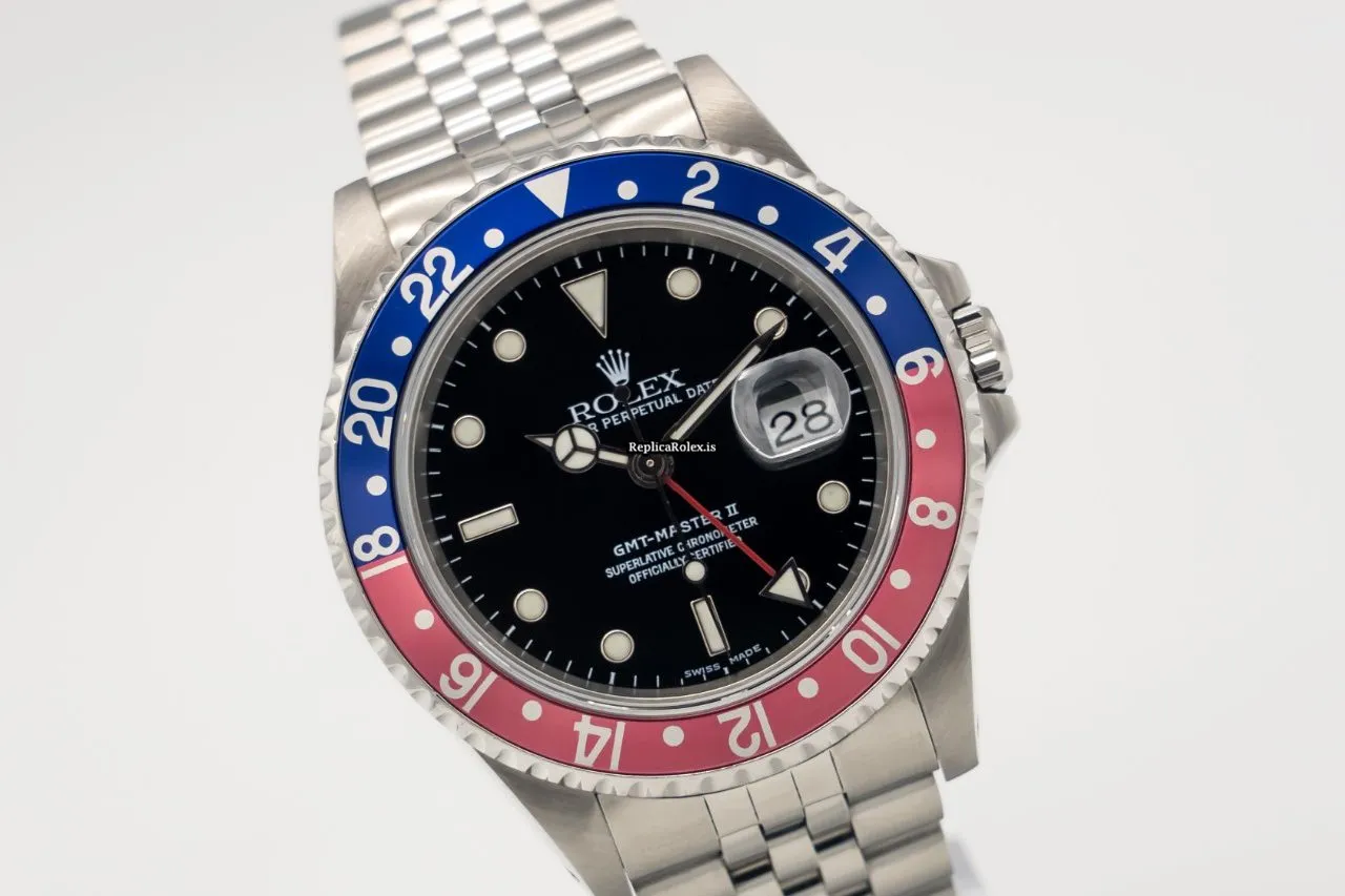 Amazing Fake Rolex Gmt-master II 16710 Caliber 3185 Automatic Movement 40mm Steel Case Mens/unisex Watch