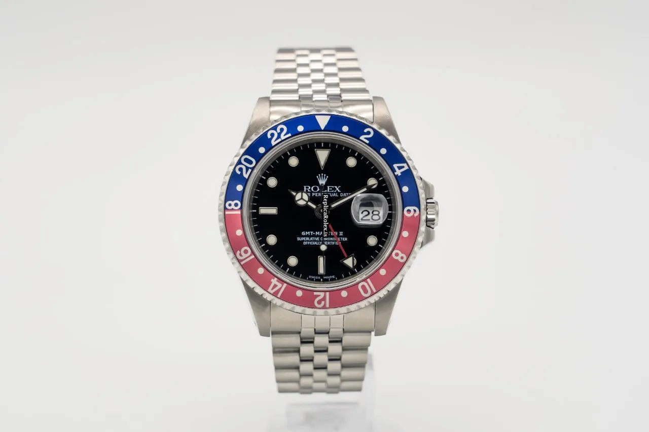 Amazing Fake Rolex Gmt-master II 16710 Caliber 3185 Automatic Movement 40mm Steel Case Mens/unisex Watch - Image 3