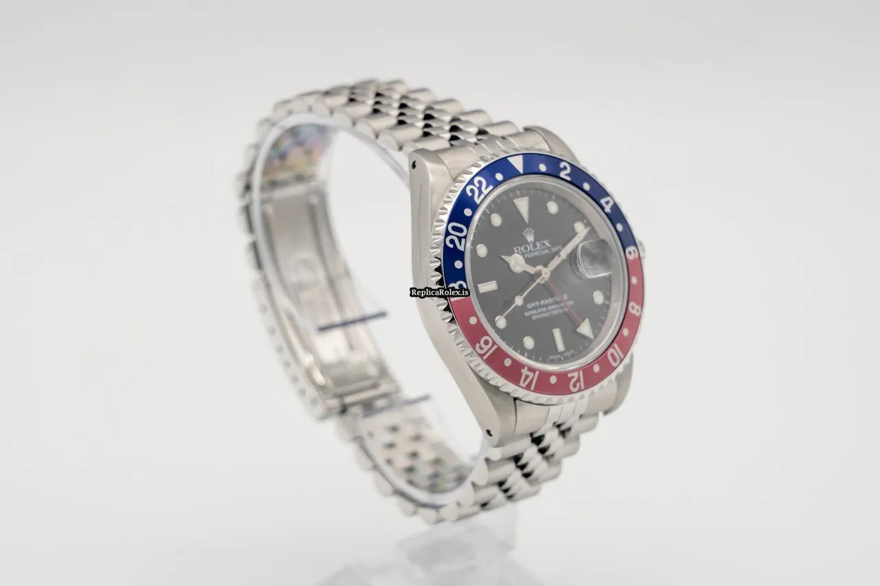 Amazing Fake Rolex Gmt-master II 16710 Caliber 3185 Automatic Movement 40mm Steel Case Mens/unisex Watch - Image 6