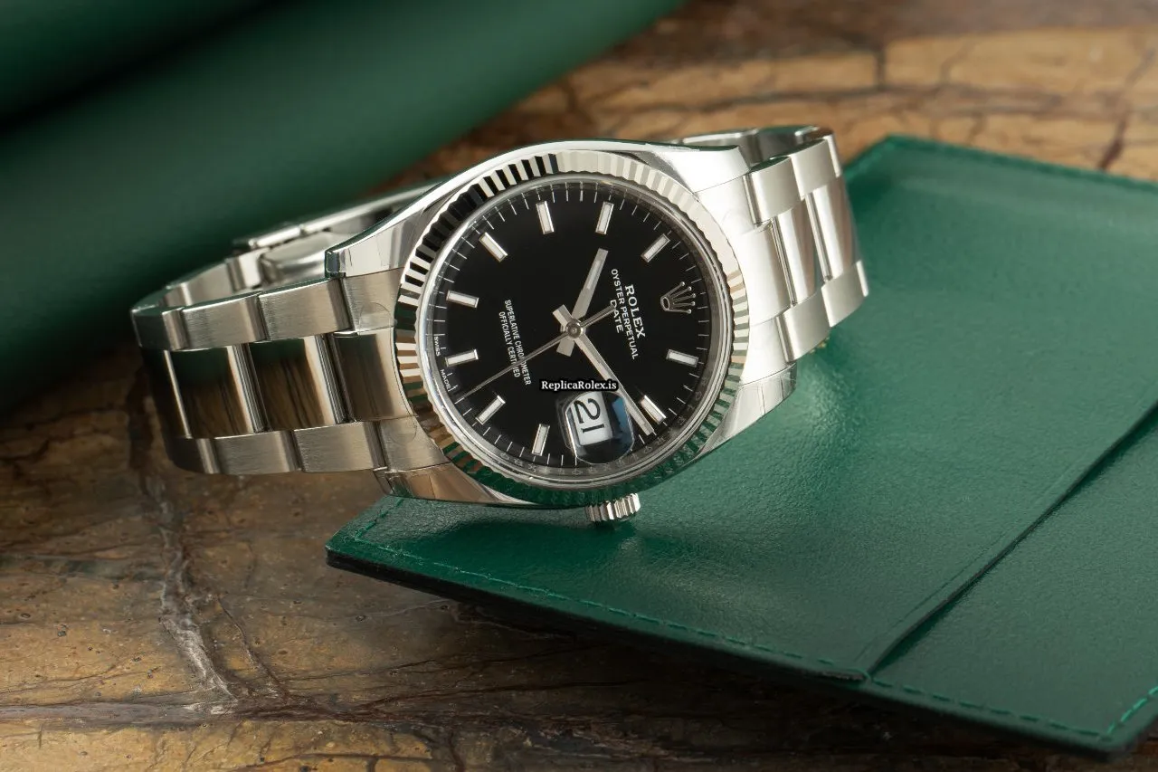 1:1 Replica Rolex Oyster Perpetual Date 115234 Caliber 3135 Automatic Movement 34mm Gold/steel Case Mens/unisex Watch - Image 3