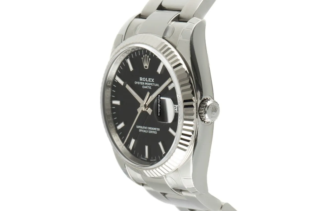 1:1 Replica Rolex Oyster Perpetual Date 115234 Caliber 3135 Automatic Movement 34mm Gold/steel Case Mens/unisex Watch - Image 5