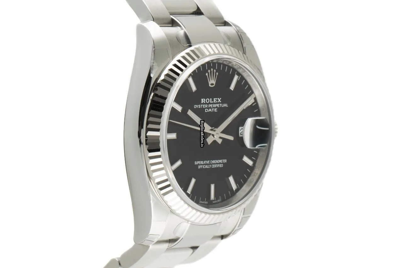 1:1 Replica Rolex Oyster Perpetual Date 115234 Caliber 3135 Automatic Movement 34mm Gold/steel Case Mens/unisex Watch - Image 6