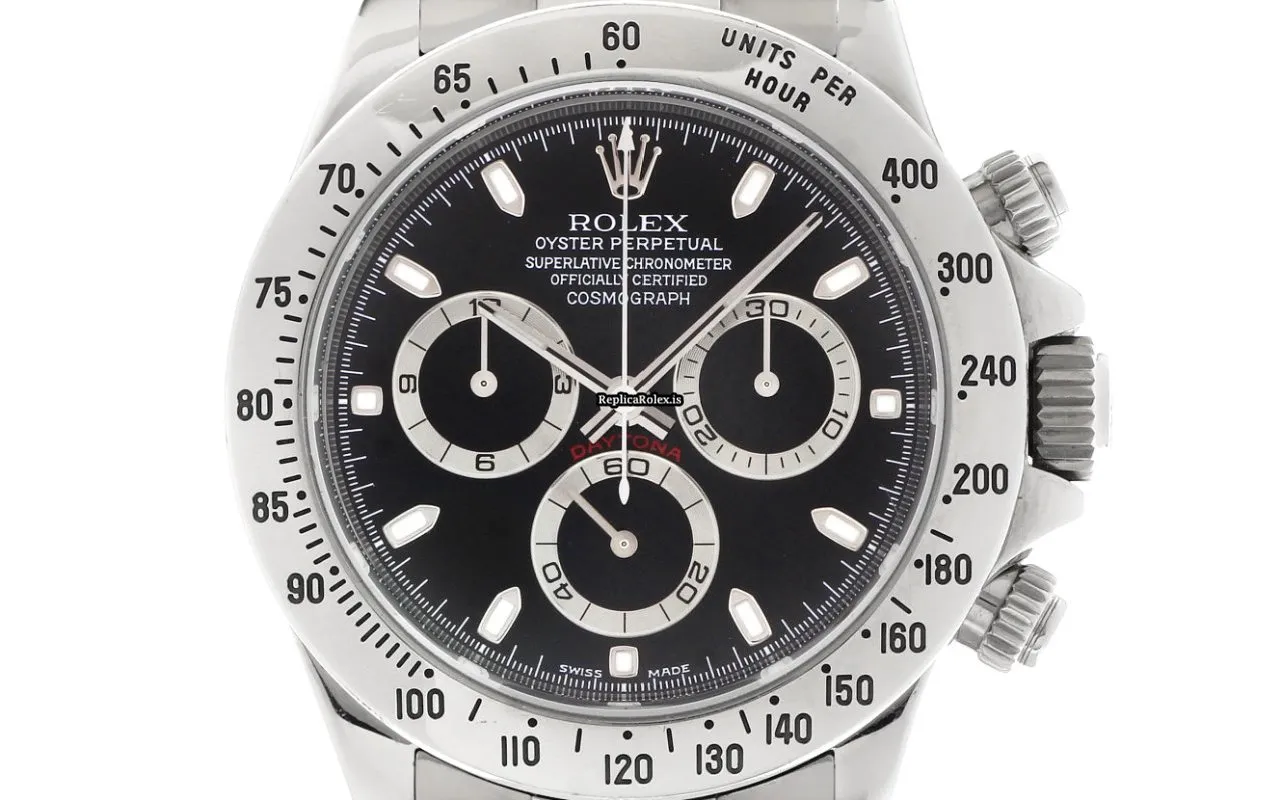 Cheap Fake Rolex Daytona 116520 Caliber 4130 Automatic Movement 40mm Steel Case Mens/unisex Watch