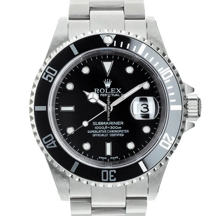 Reliable Replica Rolex Submariner Date 16610 Caliber 3135 Automatic Movement 40mm Steel Case Watch
