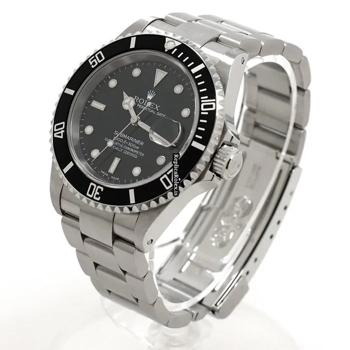 Reliable Replica Rolex Submariner Date 16610 Caliber 3135 Automatic Movement 40mm Steel Case Watch - Image 2