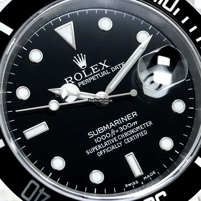 Reliable Replica Rolex Submariner Date 16610 Caliber 3135 Automatic Movement 40mm Steel Case Watch - Image 7