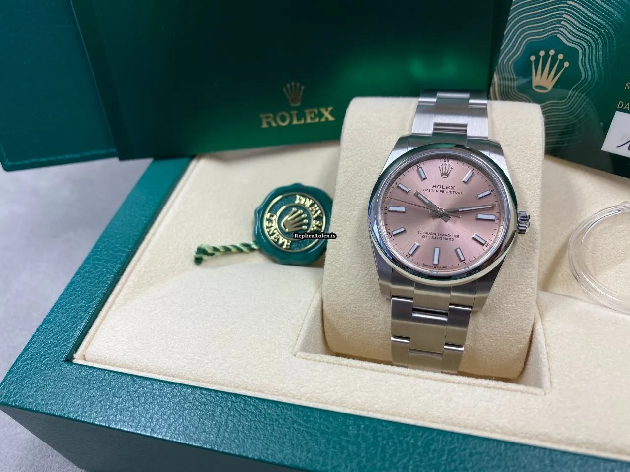 Fantastic Fake Rolex Oyster Perpetual 34 124200 Caliber 2232 Automatic Movement 34mm Steel Case Mens/unisex Watch - Image 11