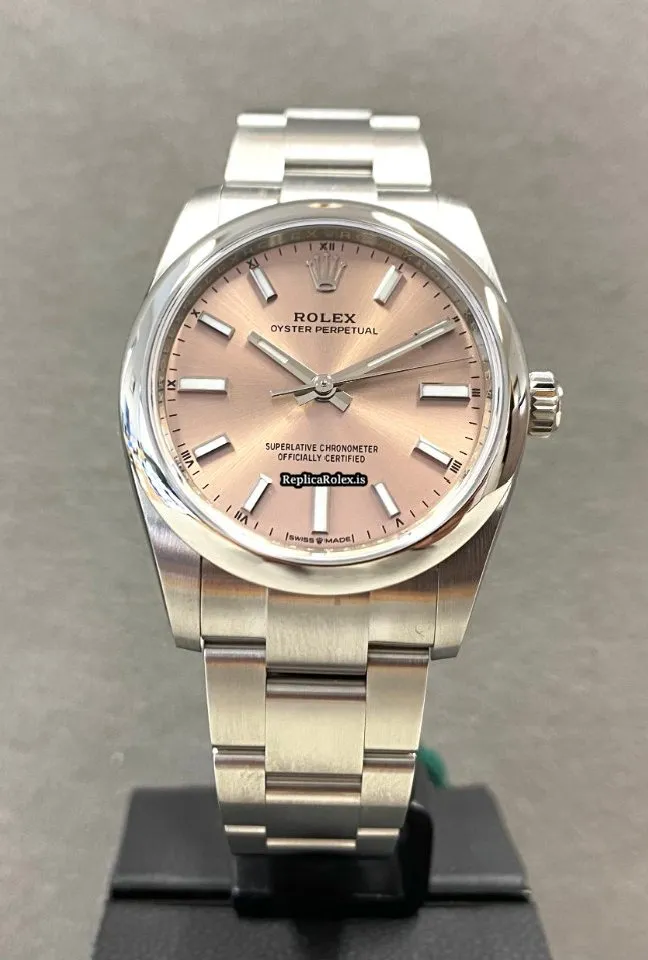 Fantastic Fake Rolex Oyster Perpetual 34 124200 Caliber 2232 Automatic Movement 34mm Steel Case Mens/unisex Watch - Image 3