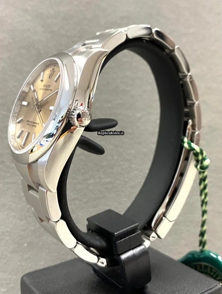Fantastic Fake Rolex Oyster Perpetual 34 124200 Caliber 2232 Automatic Movement 34mm Steel Case Mens/unisex Watch - Image 4