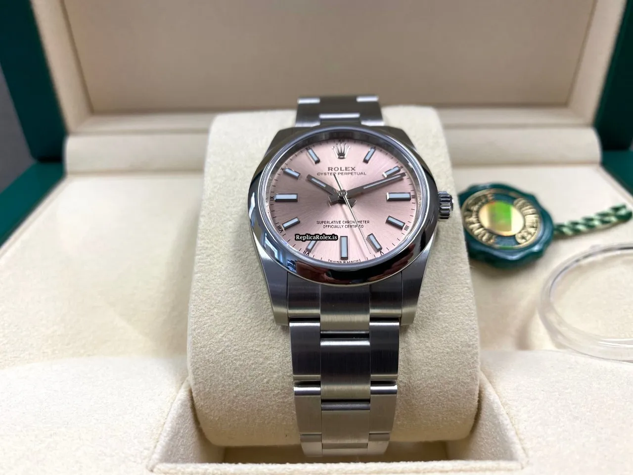 Fantastic Fake Rolex Oyster Perpetual 34 124200 Caliber 2232 Automatic Movement 34mm Steel Case Mens/unisex Watch - Image 8