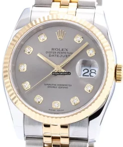 Attractive Replica Rolex Datejust 116233g Automatic Movement 36mm Gold/steel Case Mens/unisex Watch