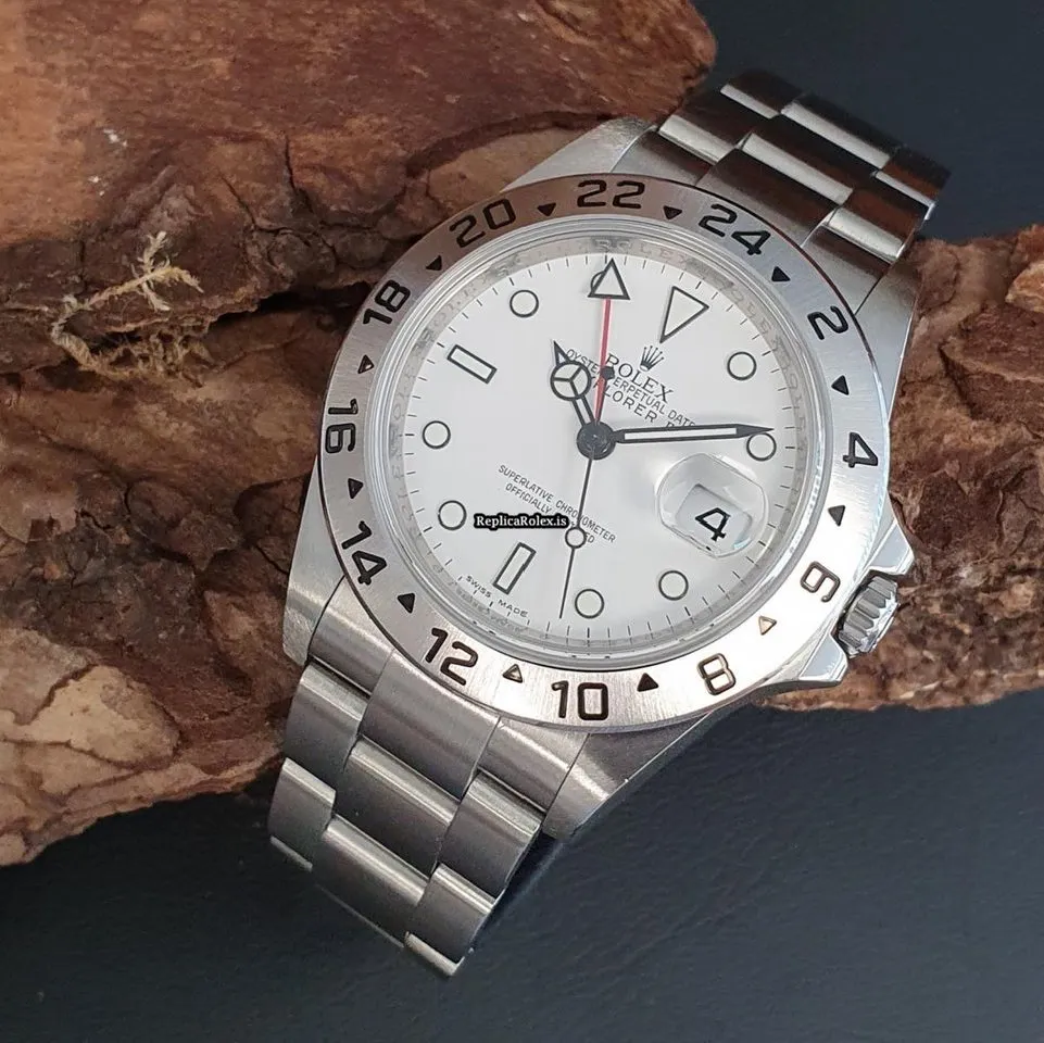 Fine Replica Rolex Explorer II 16570 Automatic Movement 40mm Steel Case Watch
