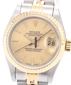 Design Replica Rolex Lady-datejust 69173 Automatic Movement 26mm Gold/steel Case Womens Watch