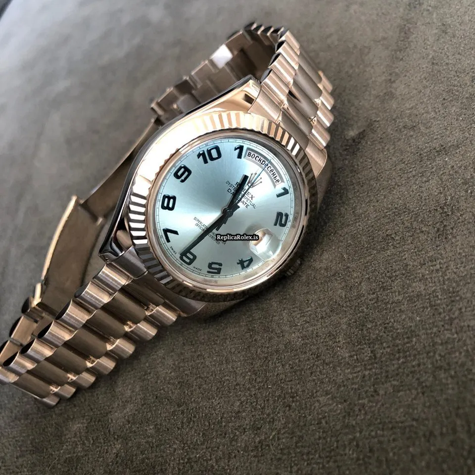 Aaa Replica Rolex Day-date II 218239 Caliber 3156 Automatic Movement 41mm White Gold Case Mens/unisex Watch