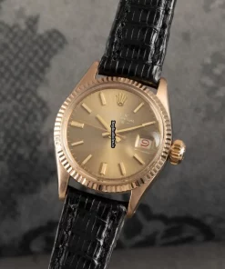High Quality Replica Rolex Oyster Perpetual Lady Date 6517 Caliber 1130 Automatic Movement 25mm Yellow Gold Case Womens Watch