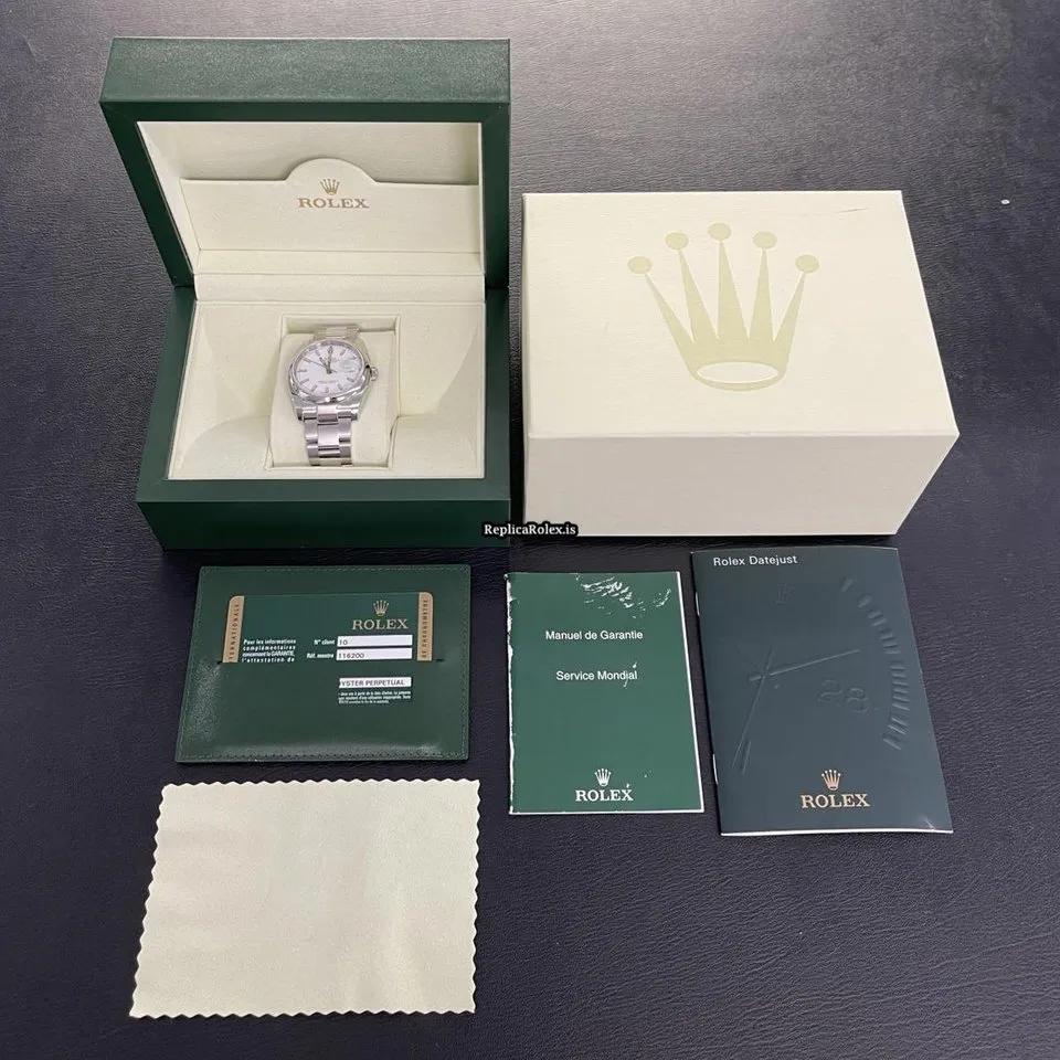 Aaa Replica Rolex Datejust 116200 Automatic Movement 36mm Steel Case Watch - Image 7