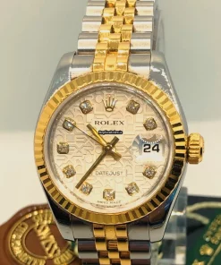 Offering Copy Rolex Lady-datejust 179173 Caliber 2235 Automatic Movement 26mm Gold/steel Case Womens Watch