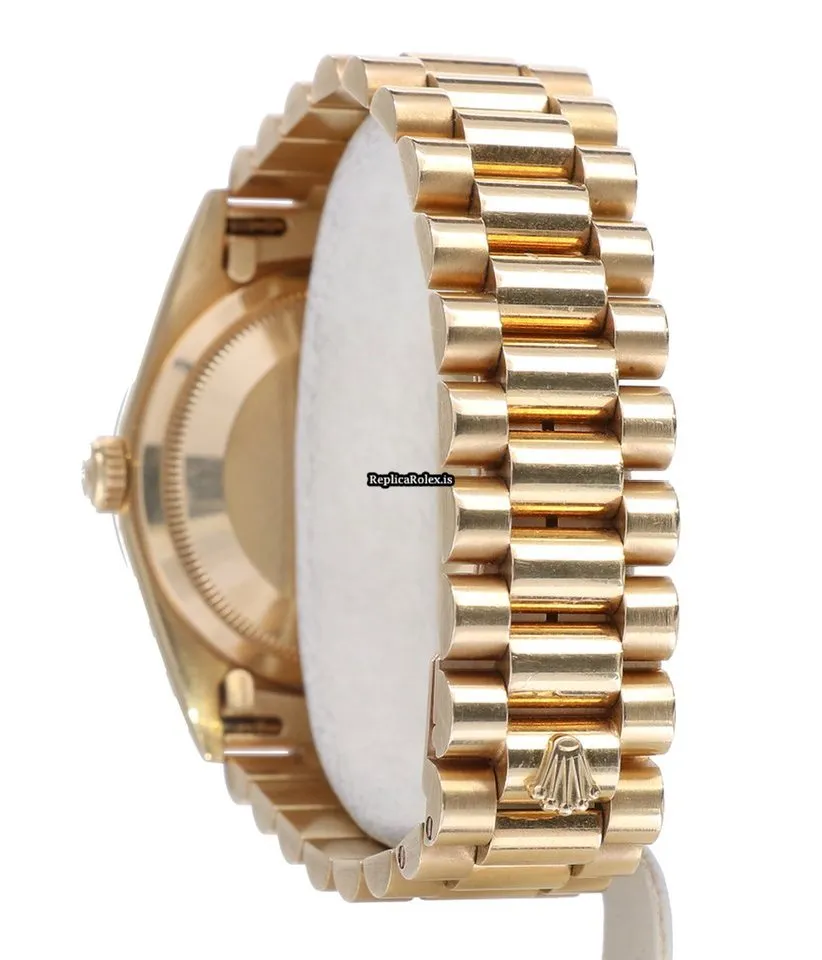 Unique Fake Rolex Day-date 36 18238 Caliber 3155 Automatic Movement 36mm Yellow Gold Case Mens/unisex Watch - Image 9
