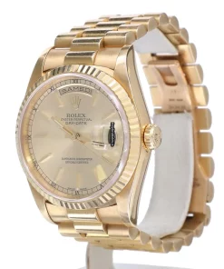 Unique Fake Rolex Day-date 36 18238 Caliber 3155 Automatic Movement 36mm Yellow Gold Case Mens/unisex Watch