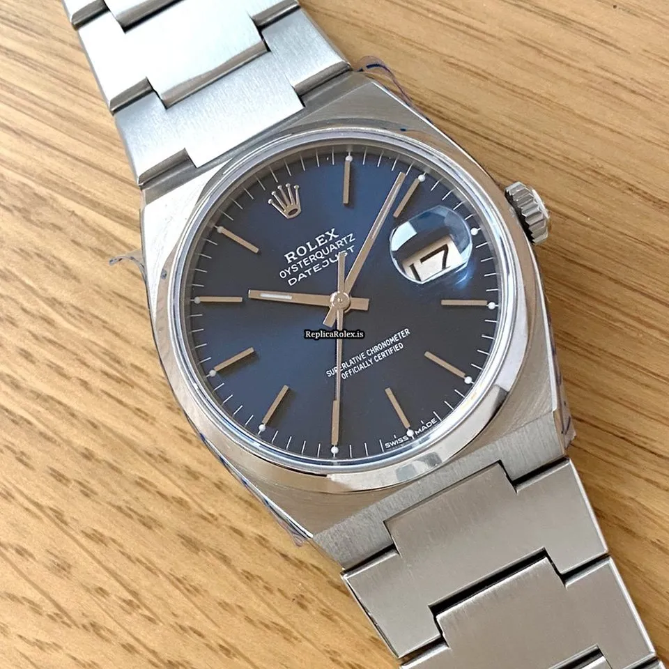 Marvellous Replica Rolex Datejust Oysterquartz 17000 Caliber 5035 Quartz Movement 36x42mm Steel Case Mens/unisex Watch - Image 7