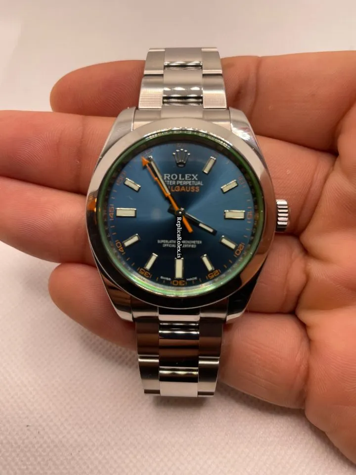 Best Fake Rolex Milgauss 116400gv Caliber 3131 Automatic Movement 40mm Steel Case Mens/unisex Watch - Image 12
