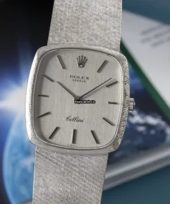 Incredible Replica Rolex Cellini 4096 Caliber 1600 Manual Winding Movement 30.5x28.5mm White Gold Case Mens/unisex Watch