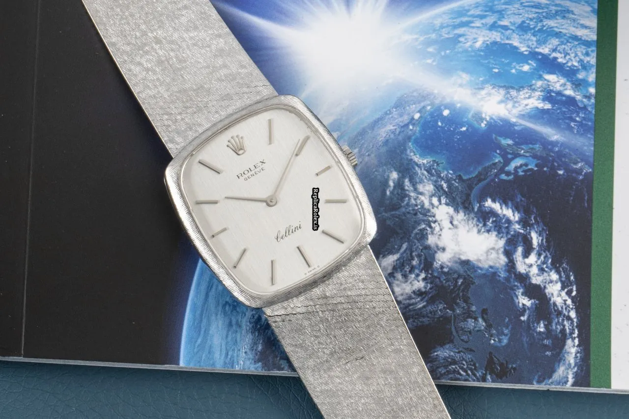 Incredible Replica Rolex Cellini 4096 Caliber 1600 Manual Winding Movement 30.5x28.5mm White Gold Case Mens/unisex Watch - Image 2