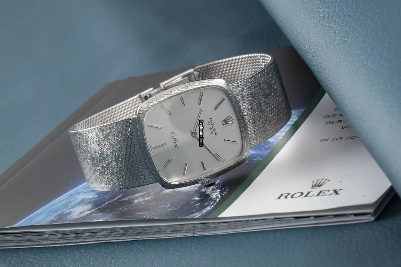 Incredible Replica Rolex Cellini 4096 Caliber 1600 Manual Winding Movement 30.5x28.5mm White Gold Case Mens/unisex Watch - Image 3