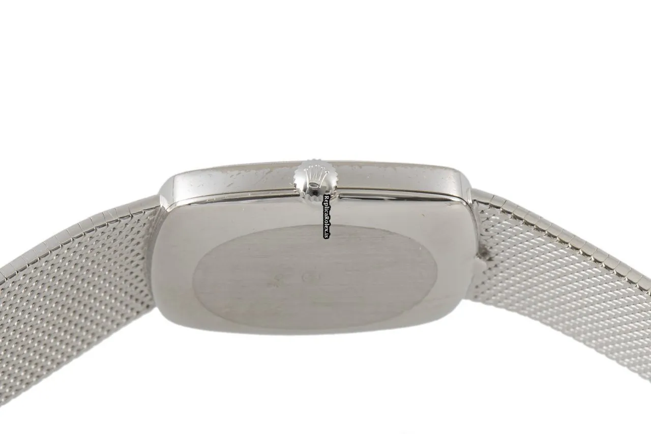 Incredible Replica Rolex Cellini 4096 Caliber 1600 Manual Winding Movement 30.5x28.5mm White Gold Case Mens/unisex Watch - Image 9