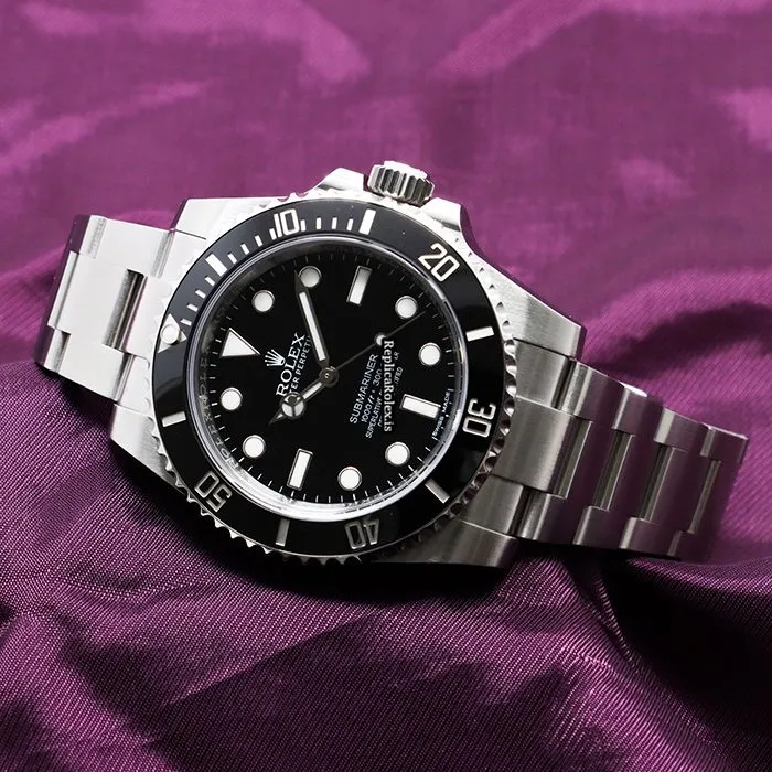 Pleasing Replica Rolex Submariner 114060 Caliber 3130 Automatic Movement 40mm Steel Case Watch - Image 2