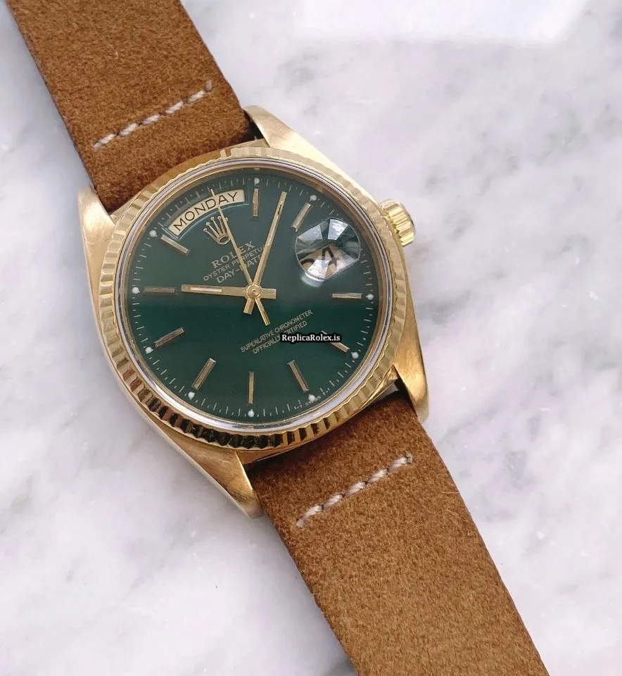 Mind-boggling Replica Rolex Day-date 36 18038 Automatic Movement 36mm Yellow Gold Case Mens/unisex Watch - Image 10