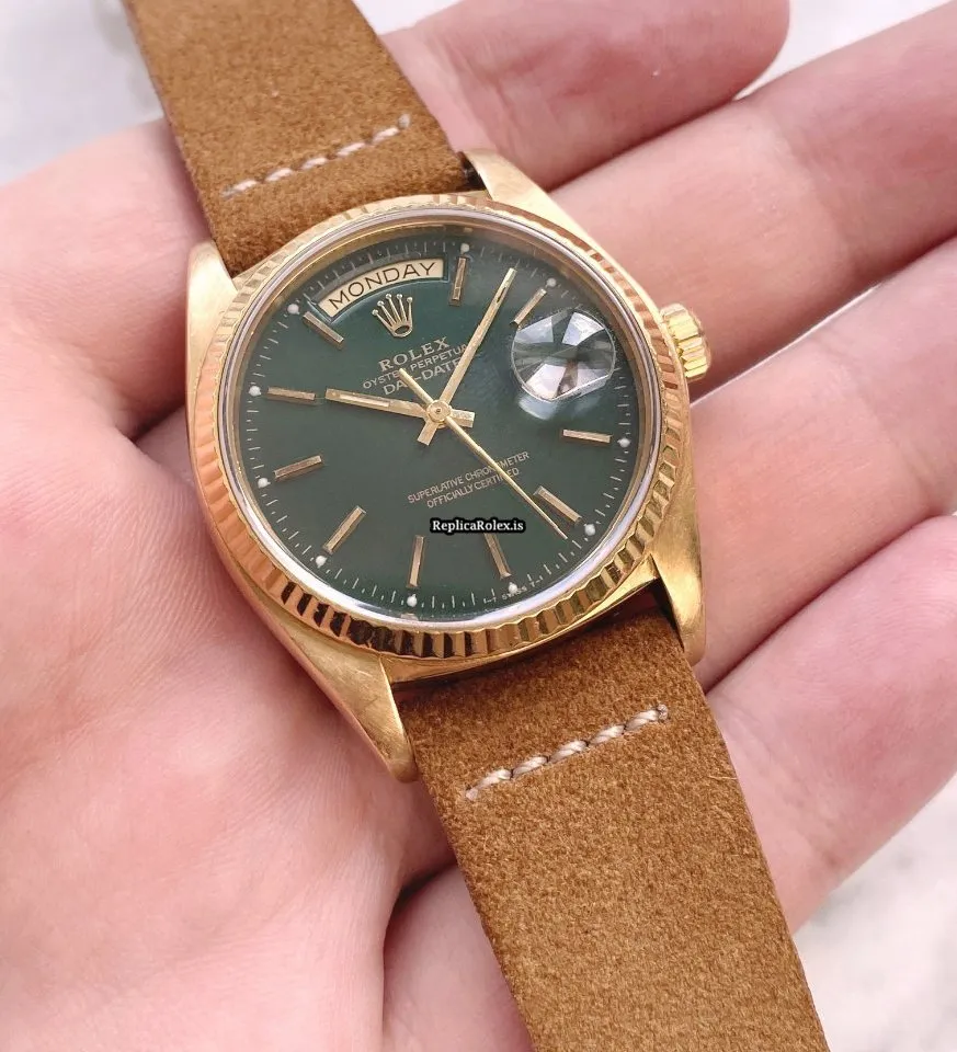 Mind-boggling Replica Rolex Day-date 36 18038 Automatic Movement 36mm Yellow Gold Case Mens/unisex Watch - Image 4