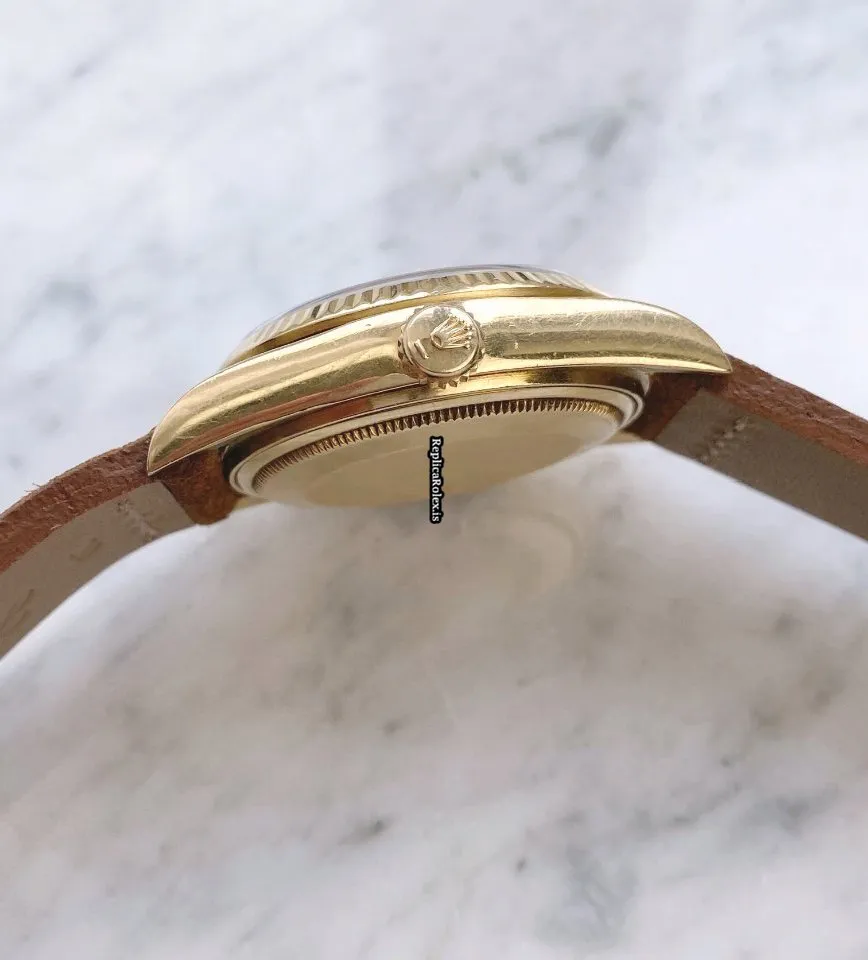 Mind-boggling Replica Rolex Day-date 36 18038 Automatic Movement 36mm Yellow Gold Case Mens/unisex Watch - Image 6