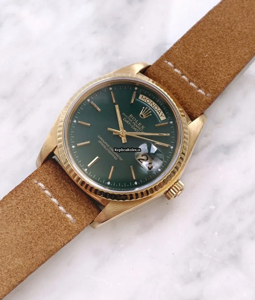 Mind-boggling Replica Rolex Day-date 36 18038 Automatic Movement 36mm Yellow Gold Case Mens/unisex Watch - Image 7