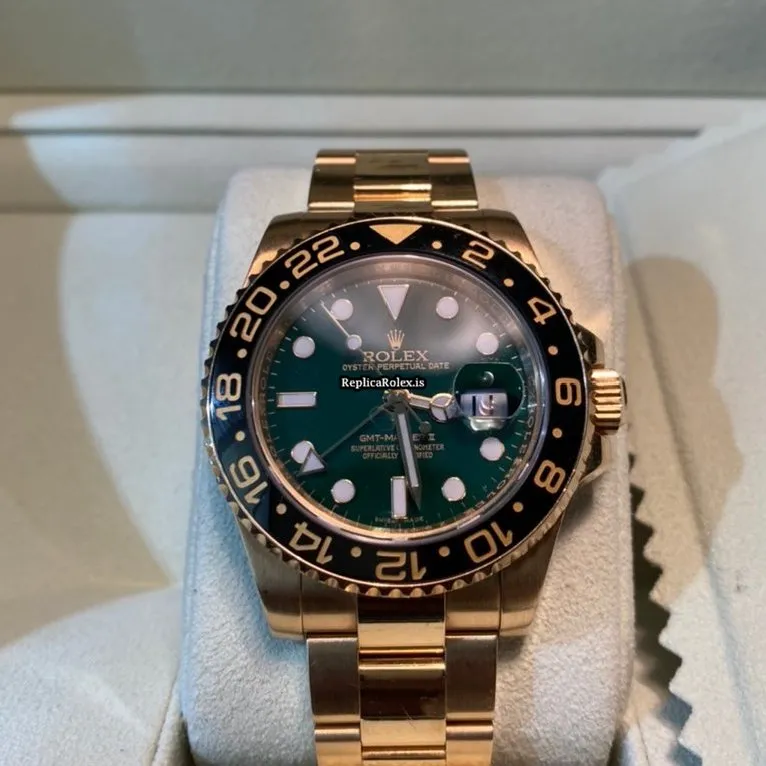 Wonderful Replica Rolex Gmt-master II 116718ln Caliber 3186 Automatic Movement 40mm Yellow Gold Case Mens/unisex Watch