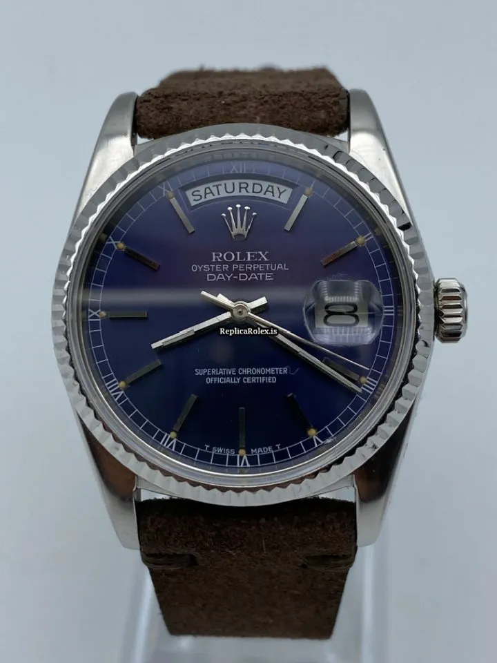Offering Replica Rolex Day-date 36 18039 Automatic Movement White Gold Case Mens/unisex Watch - Image 2