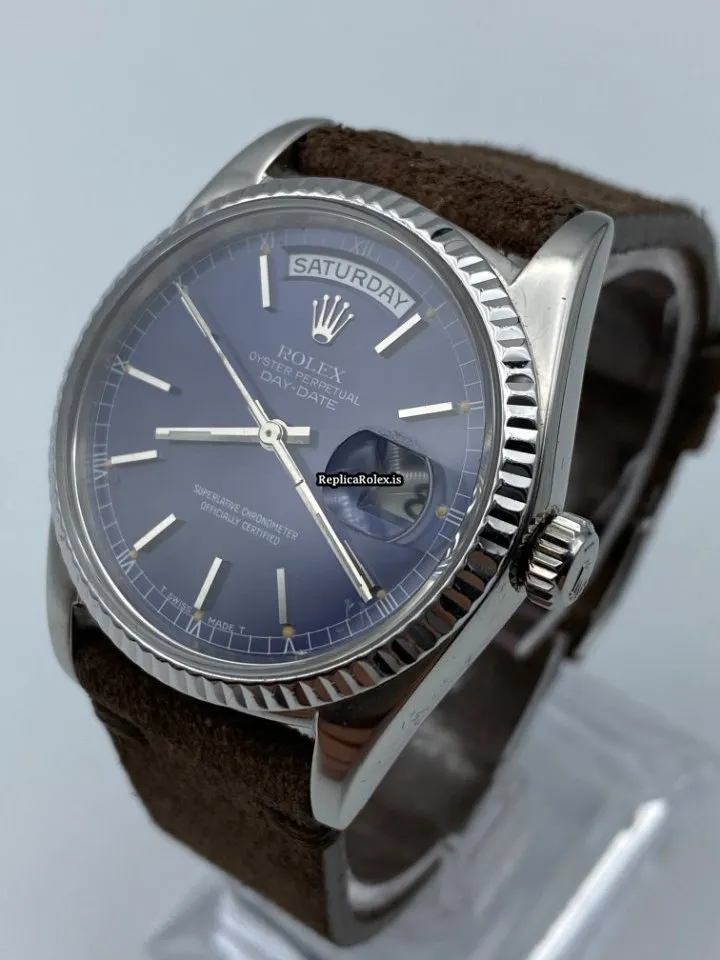 Offering Replica Rolex Day-date 36 18039 Automatic Movement White Gold Case Mens/unisex Watch - Image 3