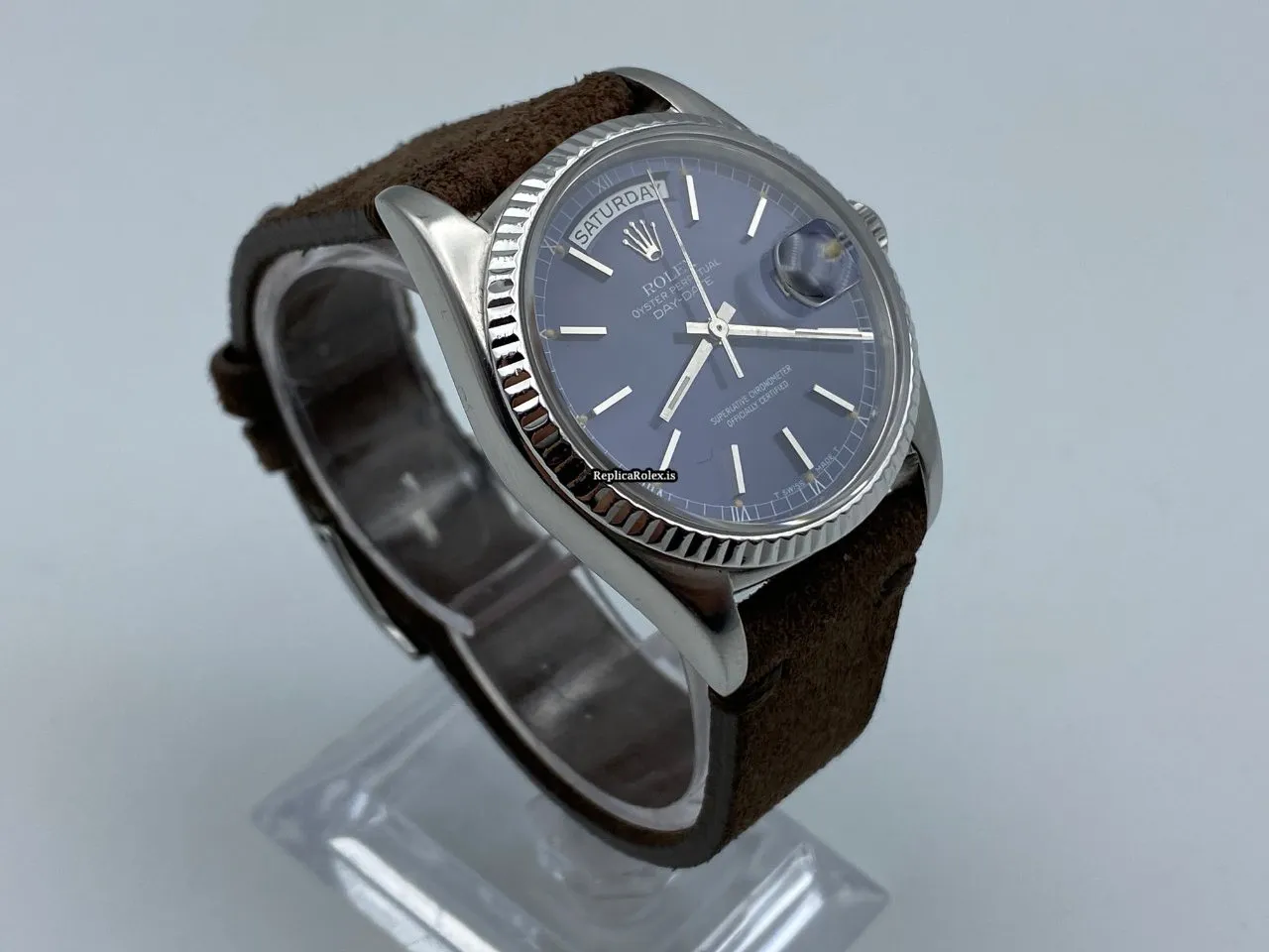 Offering Replica Rolex Day-date 36 18039 Automatic Movement White Gold Case Mens/unisex Watch - Image 5